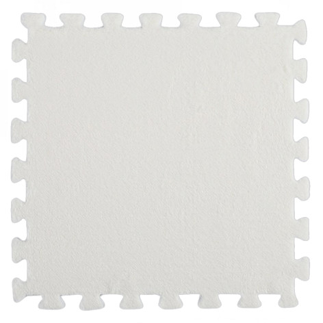 Коврик-пазл 10 шт 30*30*1 см махровый белый BZ-EVA06 Baizheng