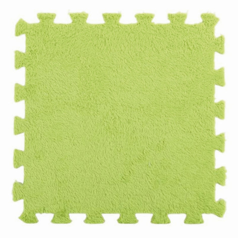 Коврик-пазл 10 шт 30*30*1 см махровый салатовый BZ-EVA07 Baizheng