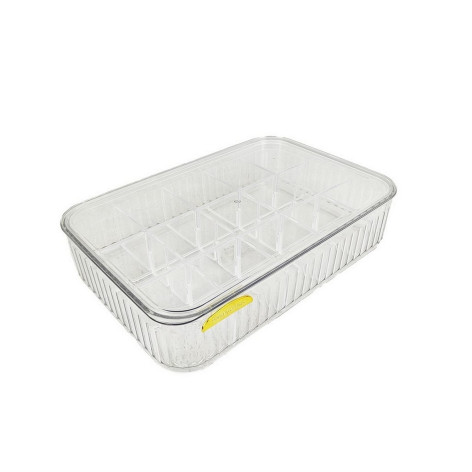 Органайзер пластиковый  352х236х82 мм с крышкой прямоугольный микс LH-2235 Baizheng