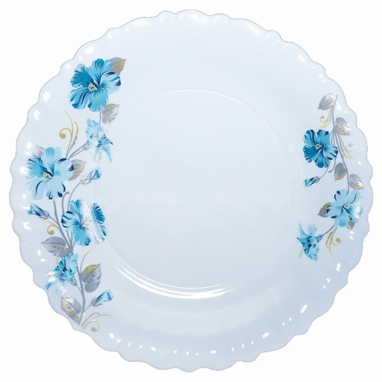 Тарелка стеклокерамическая десертная 19,5 см PO-195-768 Blue Juba Parsopal