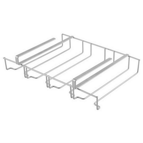 Держатель металлический навесной для 12 бокалов полочный Mallony