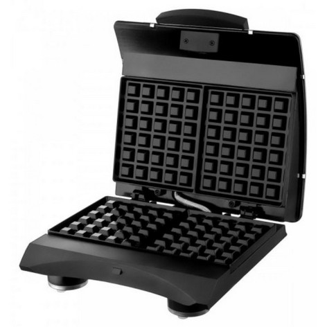 Вафельница 750 Вт 2 бельгийские вафли 11*13 см антипригарная индикатор серый Brayer