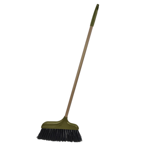 Веник пластиковый 30х85 см черенок пластик микс BD-0101 Baizheng