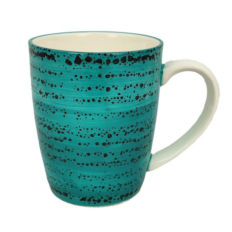 Кружка фарфоровая 330 мл бирюза Laguna Коралл