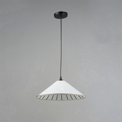 Люстра кухонная 1 плафон 38,5*13*80 см Е27 60Вт 4м2 плафон ткань черный Baizheng