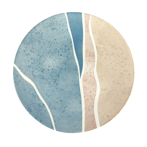 Тарелка фарфоровая обеденная 23 см Средиземноморский бриз Коралл