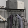 Мини картинка Вешалка металлическая гардеробная 109х30х155,5 см полки черный Валенсия 1 ЗМИ
