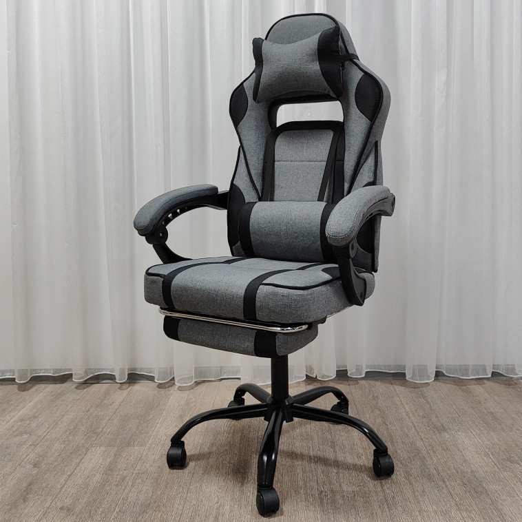 Фото Кресло компьютерное игровое 120*62*51 см до 150 кг с подставкой Baizheng