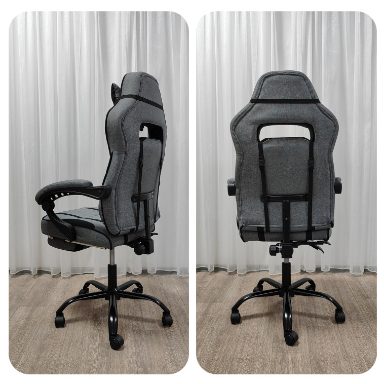 Cнимок Кресло компьютерное игровое 120*62*51 см до 150 кг с подставкой Baizheng