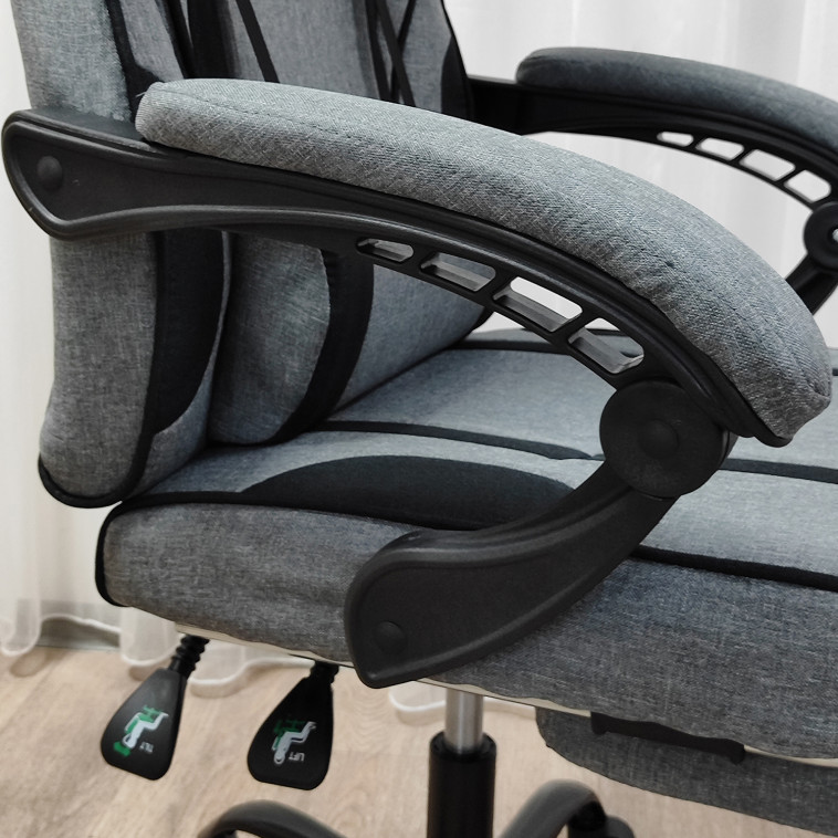 Мини фото №2 Кресло компьютерное игровое 120*62*51 см до 150 кг с подставкой Baizheng