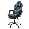 Мини фото Кресло компьютерное игровое 124*64*50 см до 150 кг с подставкой черно-синий Baizheng