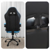Мини фотография Кресло компьютерное игровое 124*64*50 см до 150 кг с подставкой черно-синий Baizheng