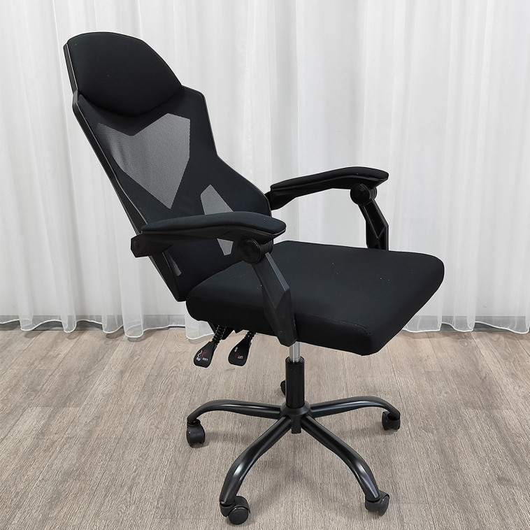 Фотография Кресло офисное 119*58*50 см до 150 кг черный Baizheng