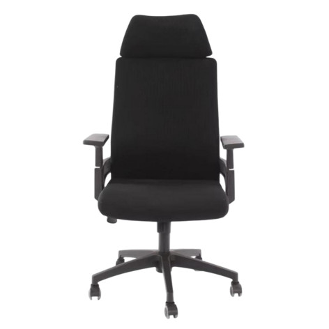 Кресло офисное 124*65*54 см до 150 кг механизм качания черный Baizheng