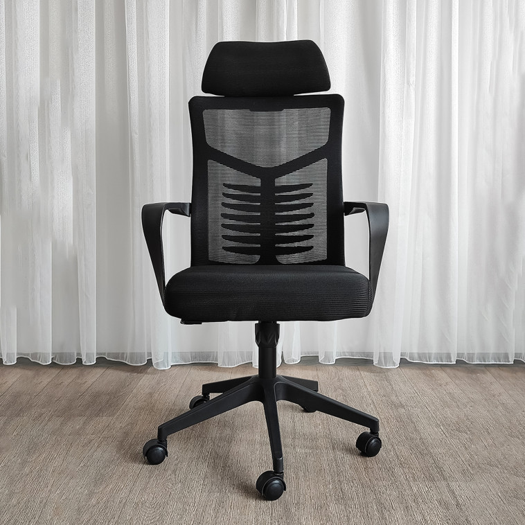 Изображение Кресло офисное 129*60*53 см до 150 кг механизм качания черный Baizheng