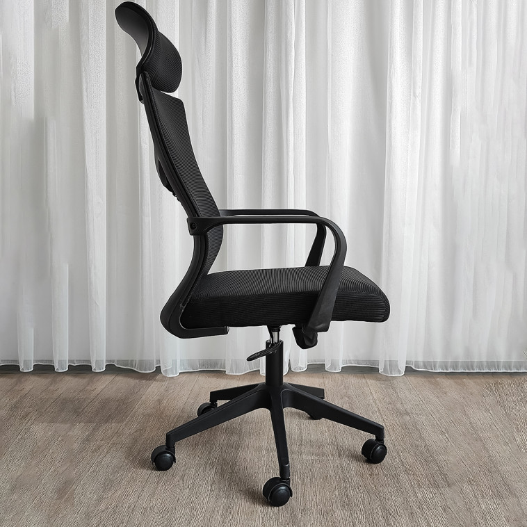 Картинка Кресло офисное 129*60*53 см до 150 кг механизм качания черный Baizheng