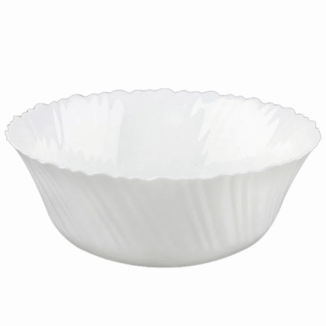 Салатник стеклокерамический  22,6 см 1810 мл белый Dolche Vita Mallony