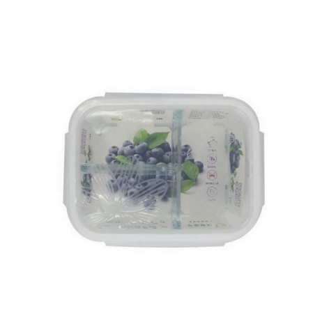 Контейнер стеклянный 1,04 мл квадратный с крышкой с разделителем прозрачный Baizheng