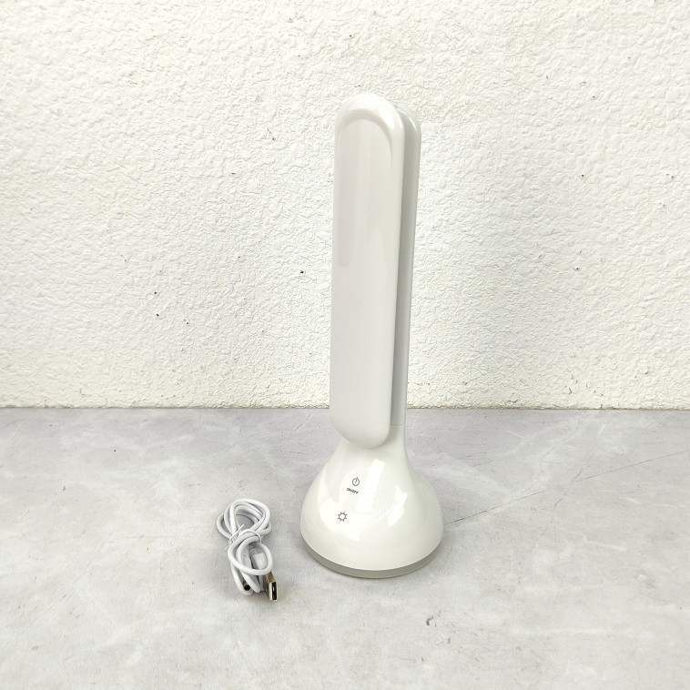 Рисунок Лампа светодиодная настольная 15*15*36,9 см 5Вт 200LM USB c дисплеем белый Baizheng