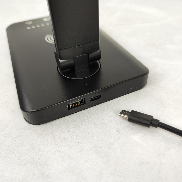 Cнимок Лампа светодиодная настольная 18*12,5*11*60 см 10Вт USB черный Baizheng