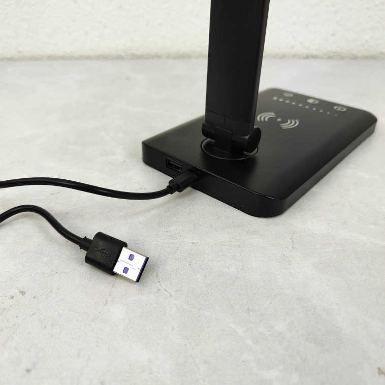 Рисунок Лампа светодиодная настольная 18х12,5х11х60 см 10Вт USB склад 3 цвета микс Baizheng