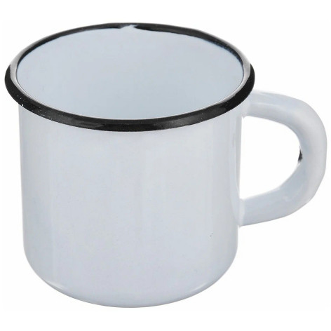 Кружка эмалированная 0,25 л без крышки светлый Стальэмаль