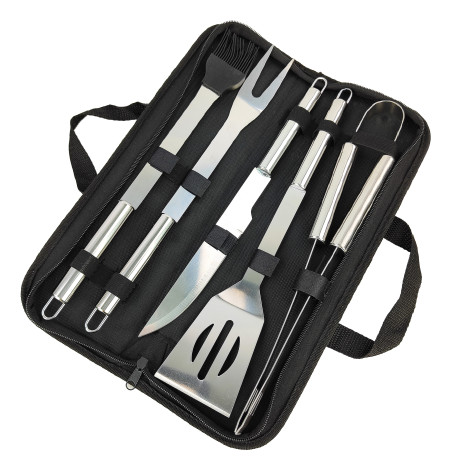 Набор кухонных принадлежностей 5 пр 35 см нерж сталь для барбекю сталь ручка Baizheng