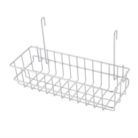 Полка металлическая для кухни на рейлинг 29,2х12,2х16,8 см PR-09 Fortuna Mallony