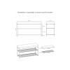 Мини картинка Банкетка металлическая 88,5**30*49 см белый сиденье горчичный Торонто 33С ЗМИ