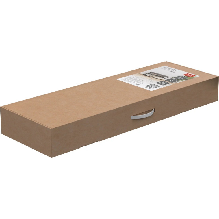 Фотография Банкетка металлическая 88,5х30х49 см черный сиденье серый Торонто 33С ЗМИ