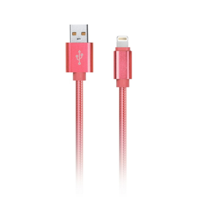 Кабель USB - 8pin для Apple нейлон 1 м красный Smartbuy