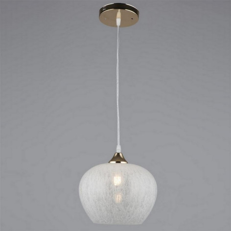 Люстра кухонная 1 плафон 22*17*80 см Е27 60Вт 4м2 плафон стекло золото Baizheng