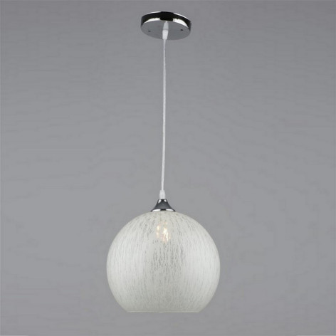 Люстра кухонная 1 плафон 25*22*80 см Е27 60Вт 4м2 плафон стекло хром Baizheng