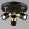 Мини изображение Светильник спот 3 плафона 29*15 см GU10 50Вт 6м2 черный медь Baizheng