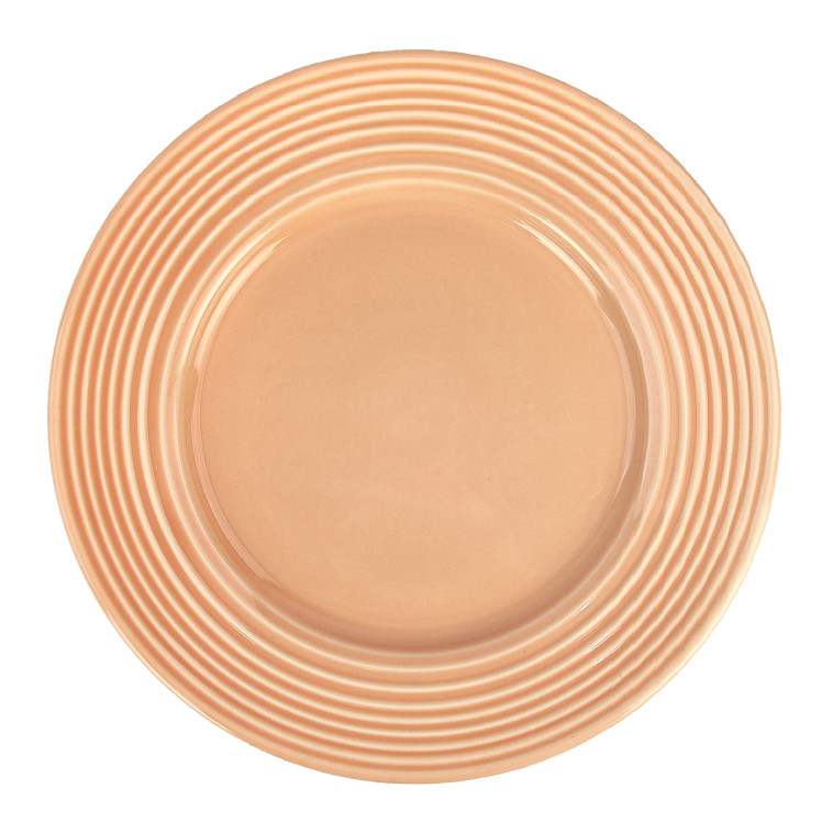 Тарелка фарфоровая обеденная 26 см Beige Коралл