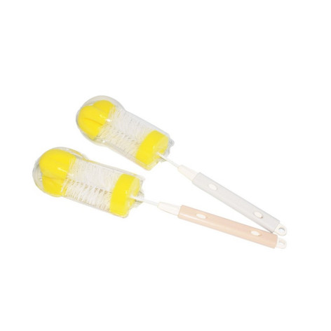 Ерш пластиковый бутылочный 35х8,5х5,5 см две губки ручка пласт микс Baizheng Ерш пластиковый бутылочный 35х8,5х5,5 см две губки ручка пласт микс Baizheng