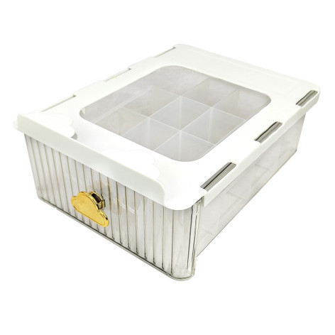 Органайзер пластиковый 330х255х115 мм 16 ячеек для шкафа прозрачный Baizheng