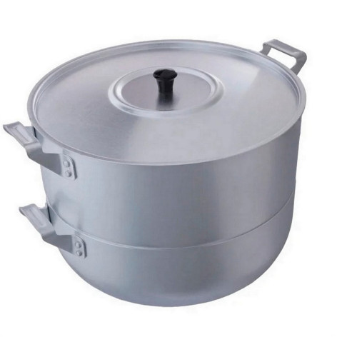 Мантоварка алюминиевая  4,5 л металлическая крышка 3 сетки Эконом Scovo