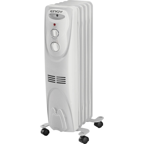 Радиатор масляный 1 кВТ 5 секций обогрев до 10 м2 белый Classic EN-1305 Engy
