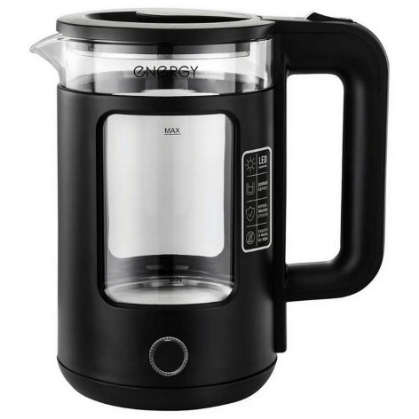 Чайник стеклянный электрический 1,5 л 1,5 кВт диск подсветка черный E-256 Energy