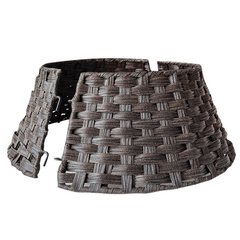 Забор пластиковый новогодний под ёлку 40х60х24 см Ротанг Fex