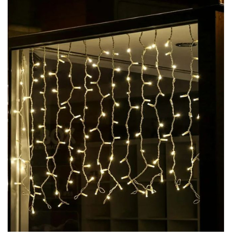 Гирлянда светодиодная  2*1,5 м 132 led карандаш белый Fex