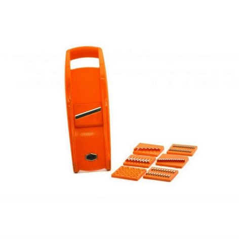 Овощерезка пластиковая 7 насадок оранжевый Либра Пласт