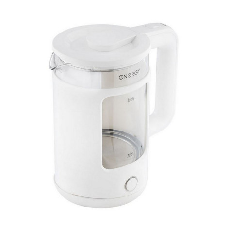 Чайник стеклянный электрический 1,5 л 1,5 кВт подсветка белый E-256 Energy
