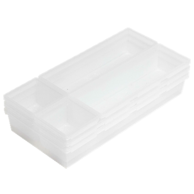 Лоток пластиковый для хранения 320*160*78мм Комбо 2 прозрачный Violet