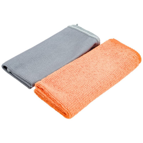 Салфетка микрофибра 2 шт 30х30 см для мытья стекл 200 гр/м2 Leonord