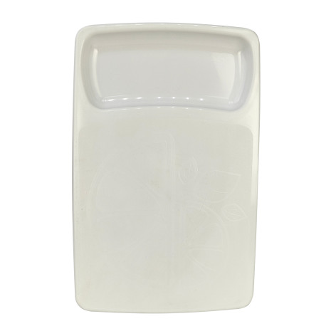 Доска пластиковая разделочная с лотком 37,2х24,3х2,7 см снежно белый Krita Berossi