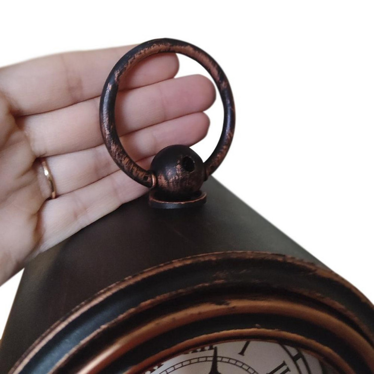 Картинка Камин 15*10*26 см пластик стекло Часы коричневый NP-7024 Baizheng