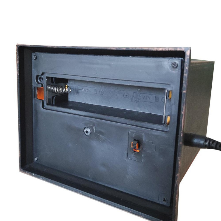 Cнимок Камин 15*10*26 см пластик стекло Часы коричневый NP-7024 Baizheng