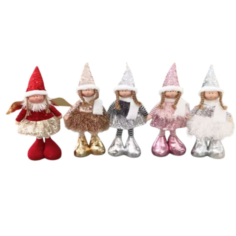 Фигурка новогодняя 44 см ассорти Кукла-Ангел NP-7708 Baizheng